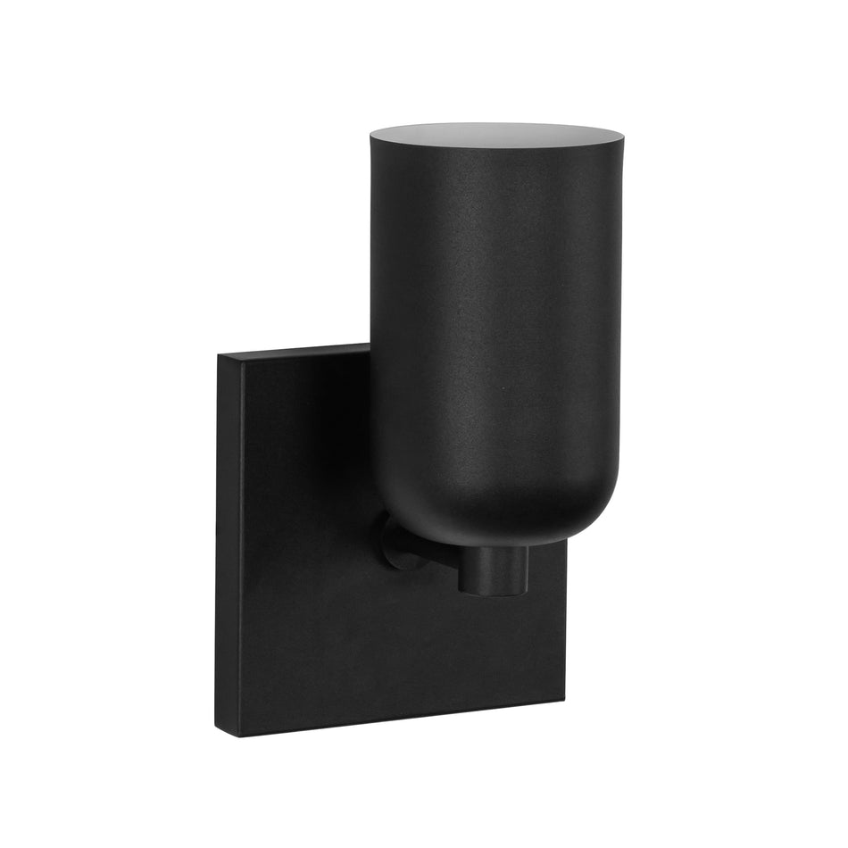 Nola 4-in Black 1 Light Wall Sconce by KUZCO