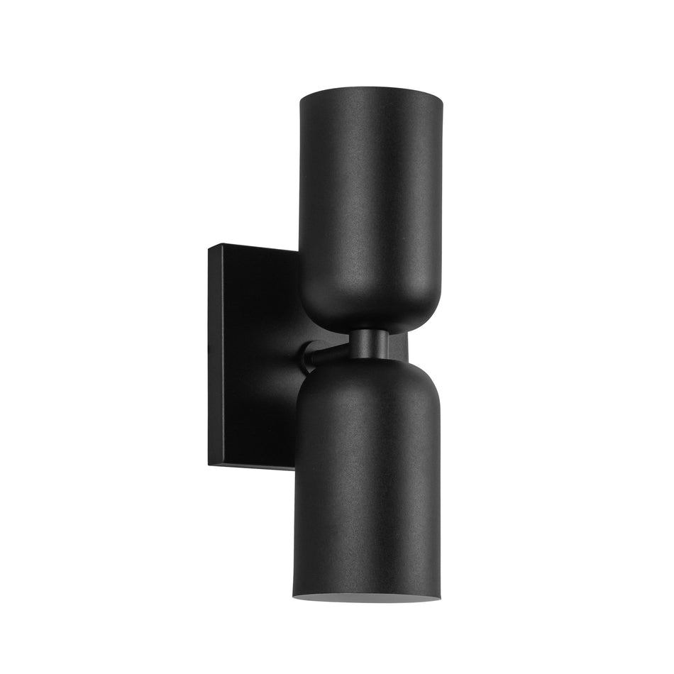 Nola 12-in Black 2 Lights Wall Sconce by KUZCO