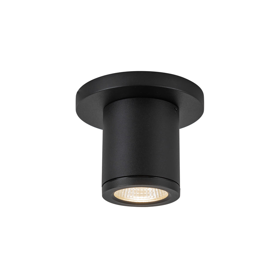 Nordic 3-in (2-in Dia.) Black LED Exterior Ceiling