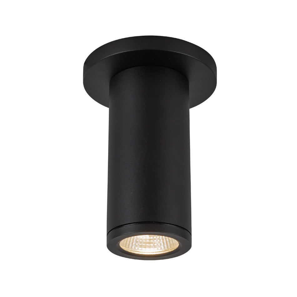 Nordic 6-in (2-in Dia.) Black LED Exterior Ceiling