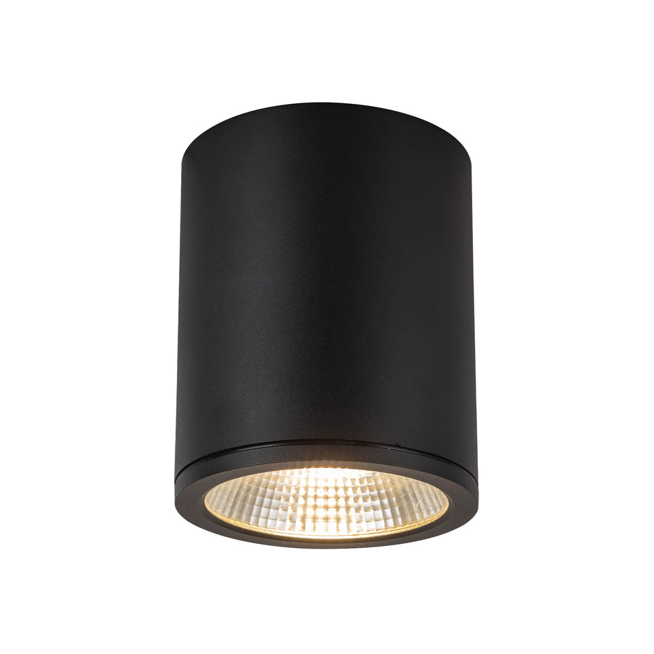 Nordic 6-in (5-in Dia.) Black LED Exterior Ceiling