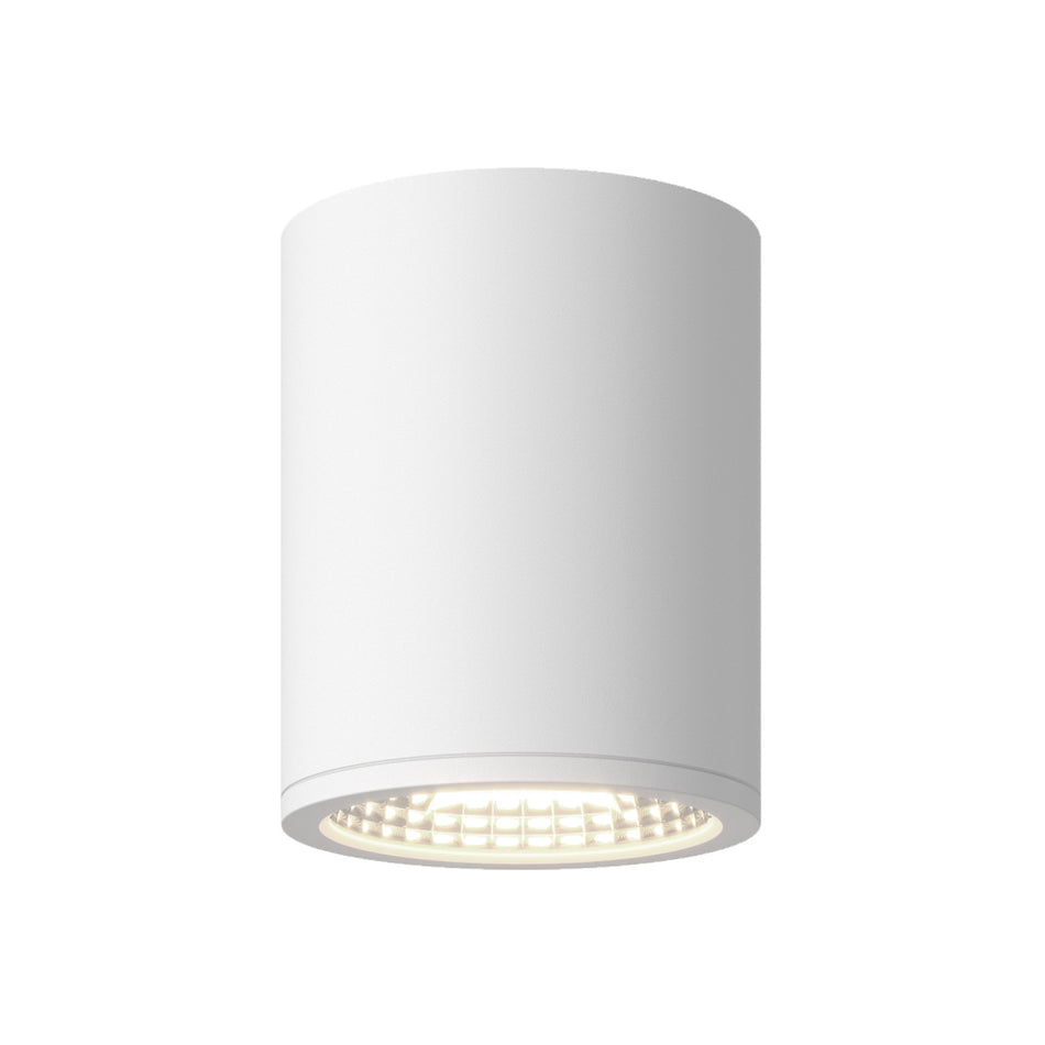 Nordic 6-in (5-in Dia.) White LED Exterior Ceiling