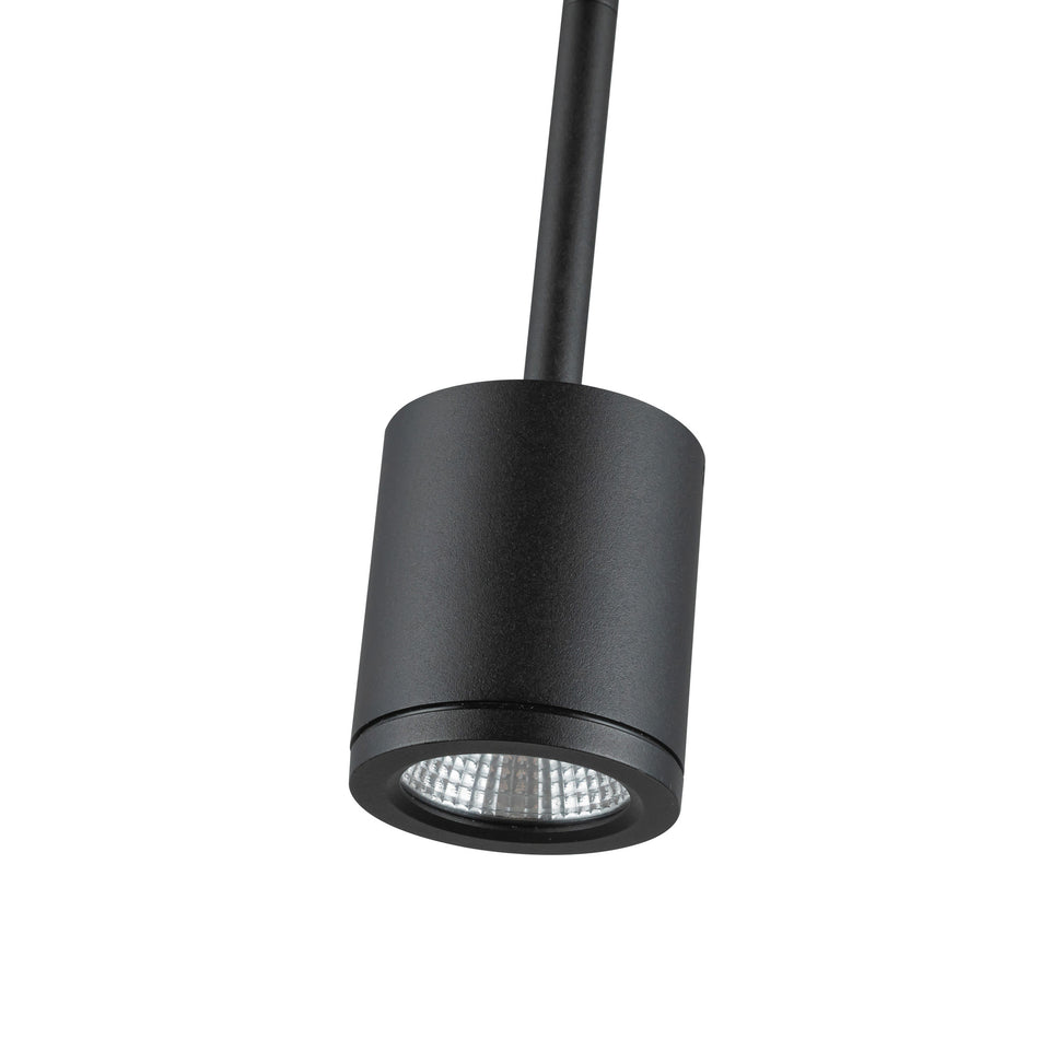 Nordic 3-in (2-in Dia.) Black LED Exterior Pendant by KUZCO
