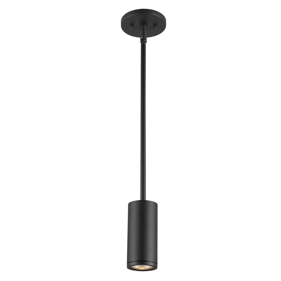 Nordic 5-in (2-in Dia.) Black LED Exterior Pendant
