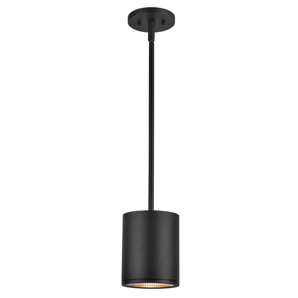 Nordic 6-in (5-in Dia.) Black LED Exterior Pendant