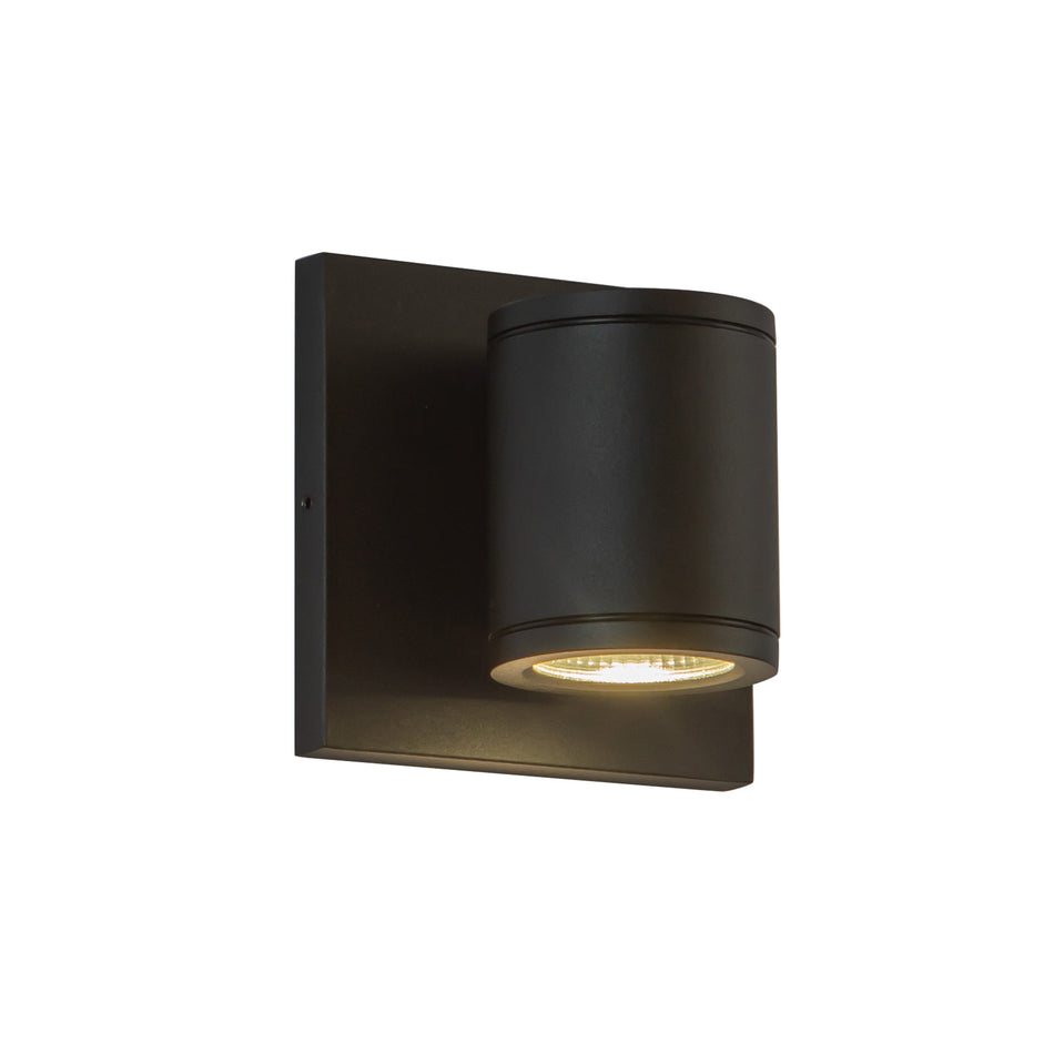 Nordic 4-in (2-in Dia.) Black LED Exterior Wall