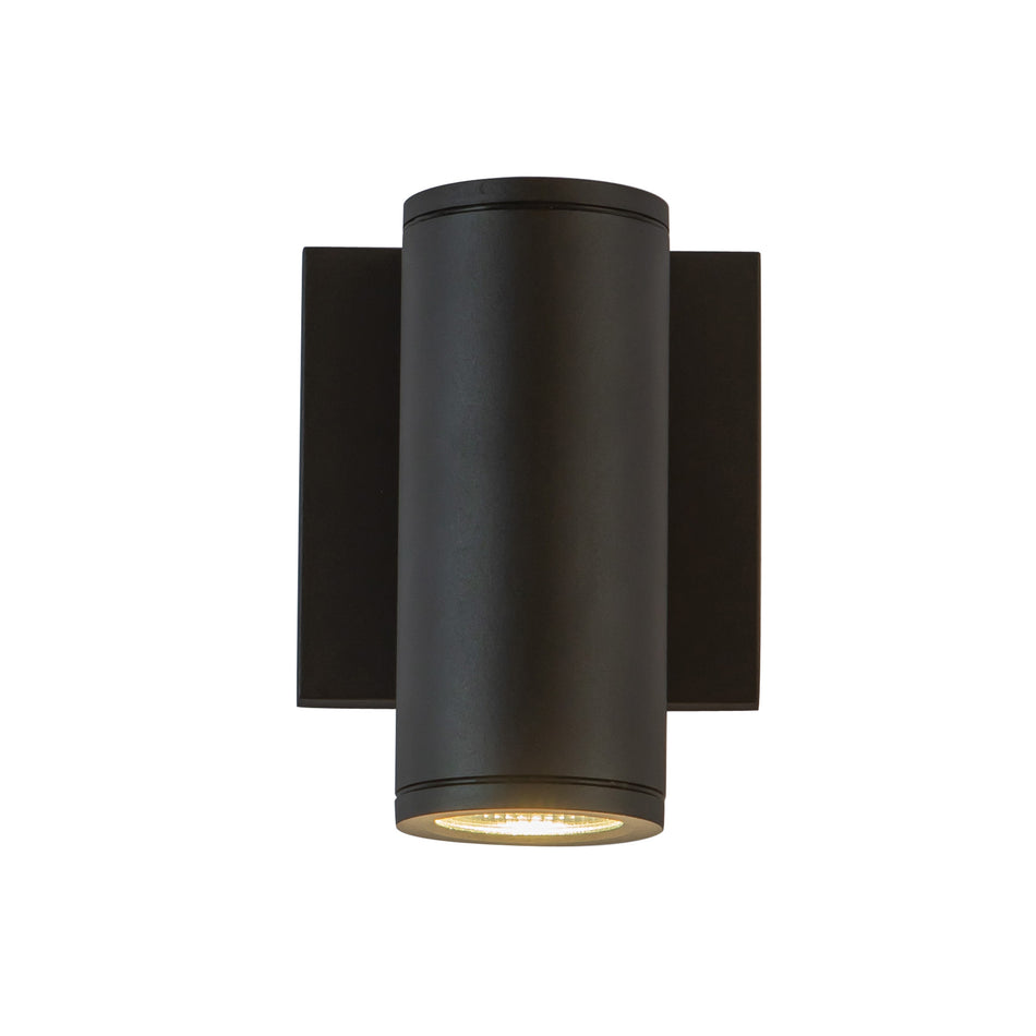 Nordic 6-in (2-in Dia.) Black LED Exterior Wall by KUZCO