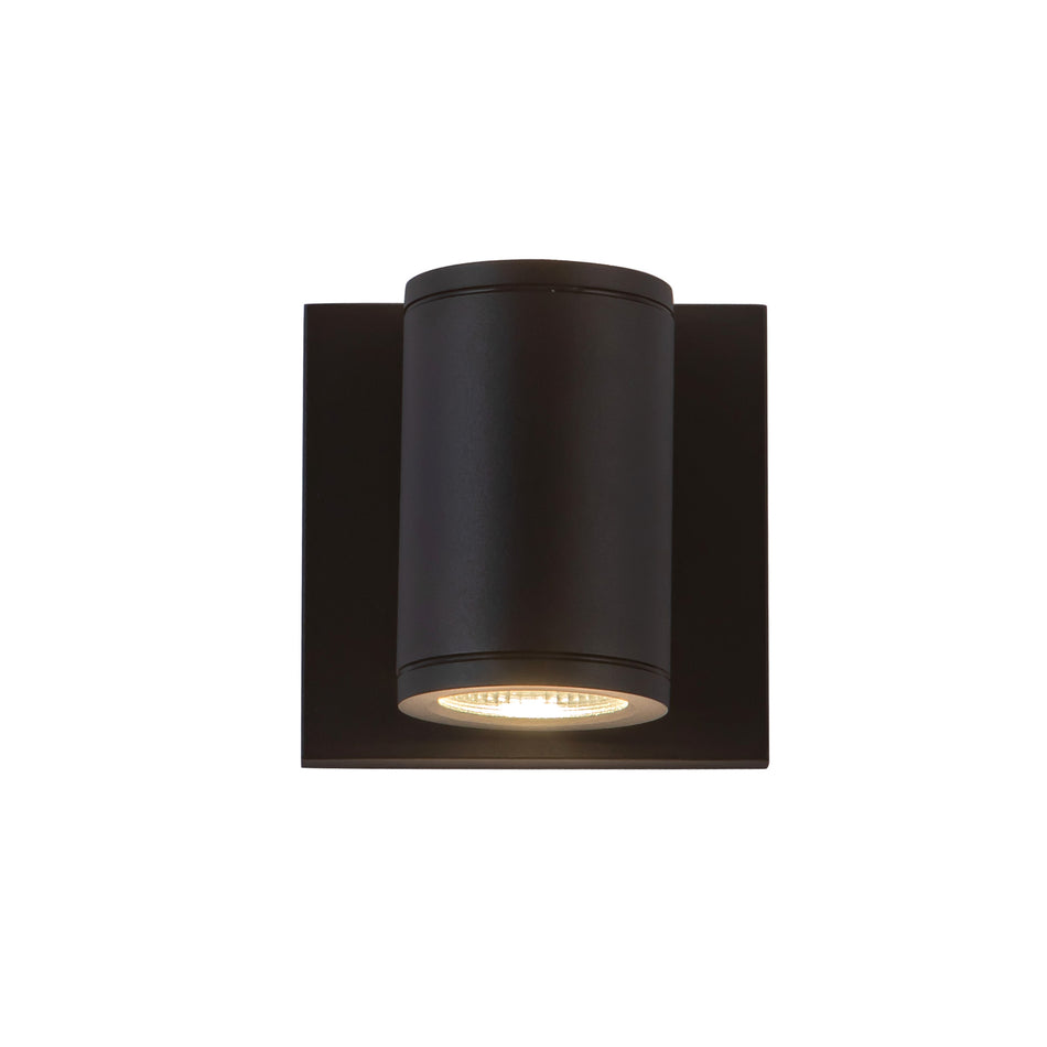 Nordic 4-in (2-in Dia.) Black LED Exterior Wall by KUZCO