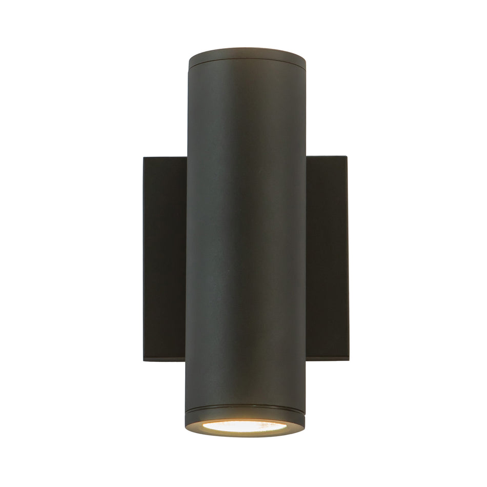 Nordic 8-in (2-in Dia.) Black LED Exterior Wall by KUZCO