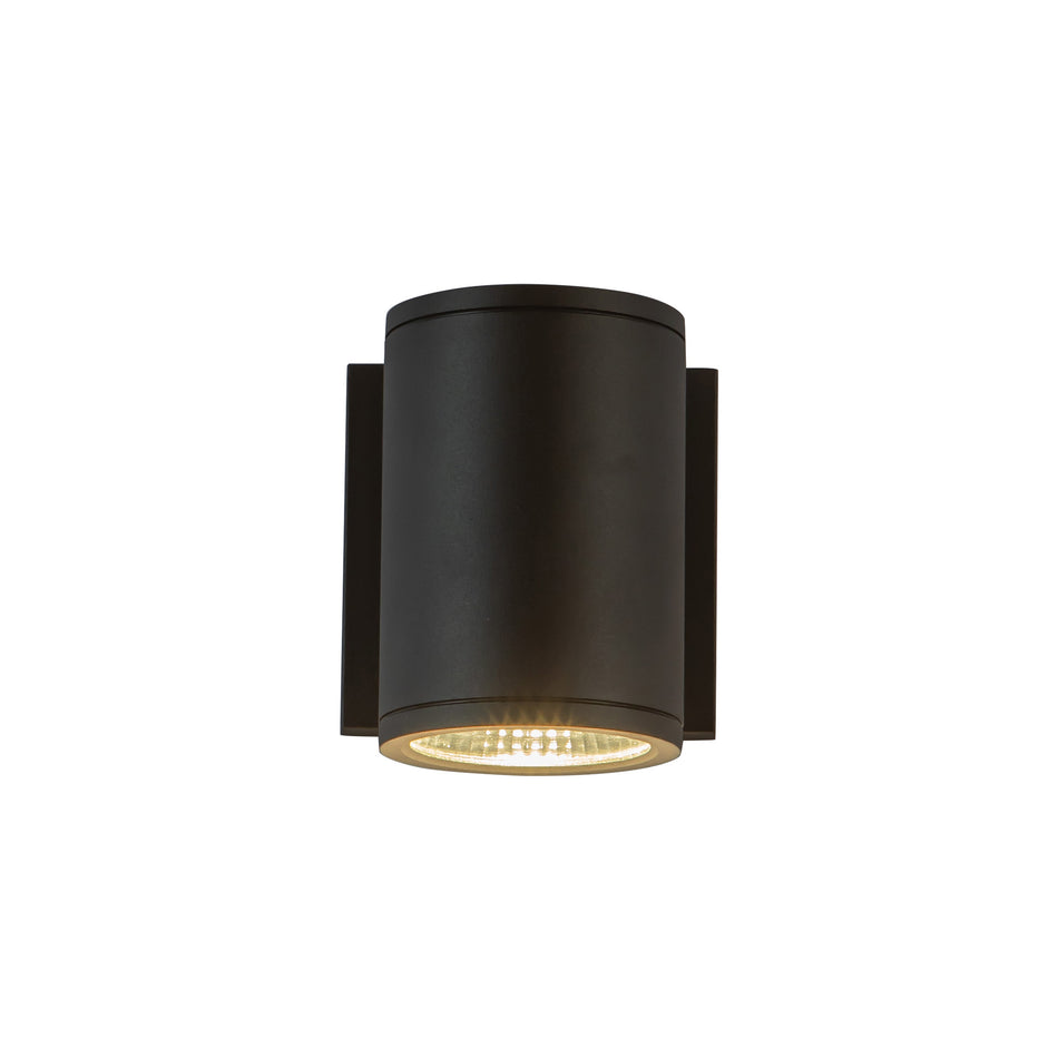 Nordic 5-in (3-in Dia.) Black LED Exterior Wall by KUZCO
