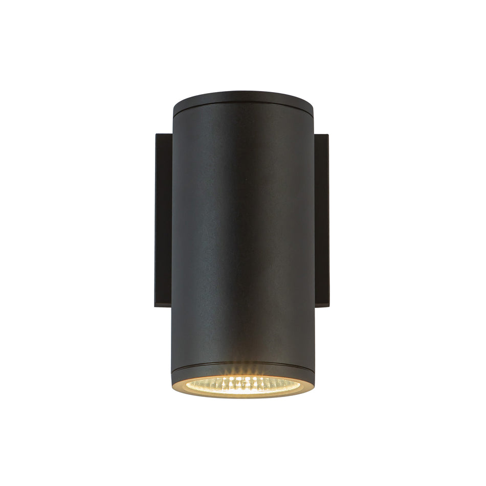 Nordic 7-in (3-in Dia.) Black LED Exterior Wall by KUZCO