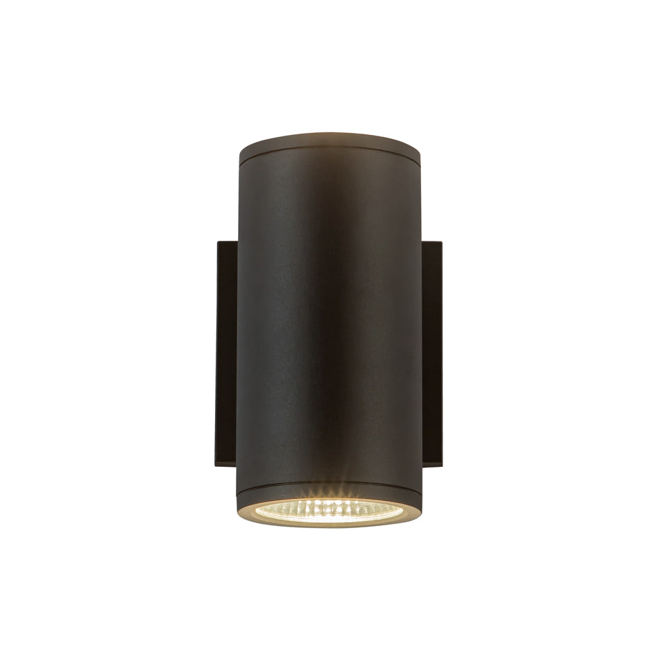 Nordic 7-in (3-in Dia.) Black LED Exterior Wall by KUZCO