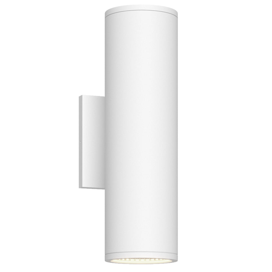 Nordic 12-in (3-in Dia.) White LED Exterior Wall