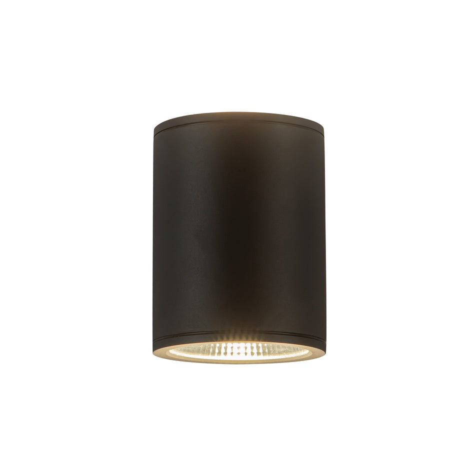 Nordic 6-in (5-in Dia.) Black LED Exterior Wall by KUZCO
