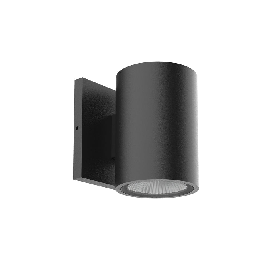 Nordic 5-in Black LED Exterior Wall Sconce