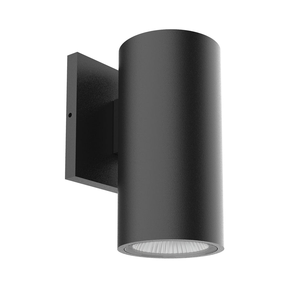 Nordic 7-in Black LED Exterior Wall Sconce
