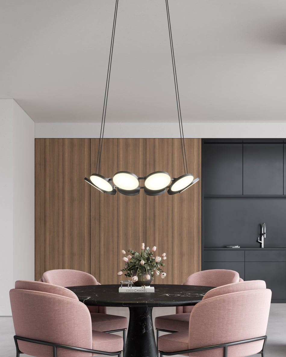 Novel 25-in Black LED Chandeliers by KUZCO