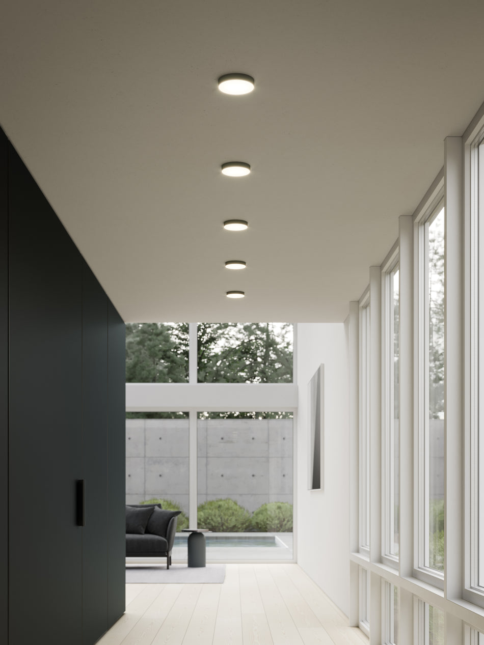 Novel 5-in Black LED Flush Mount by KUZCO