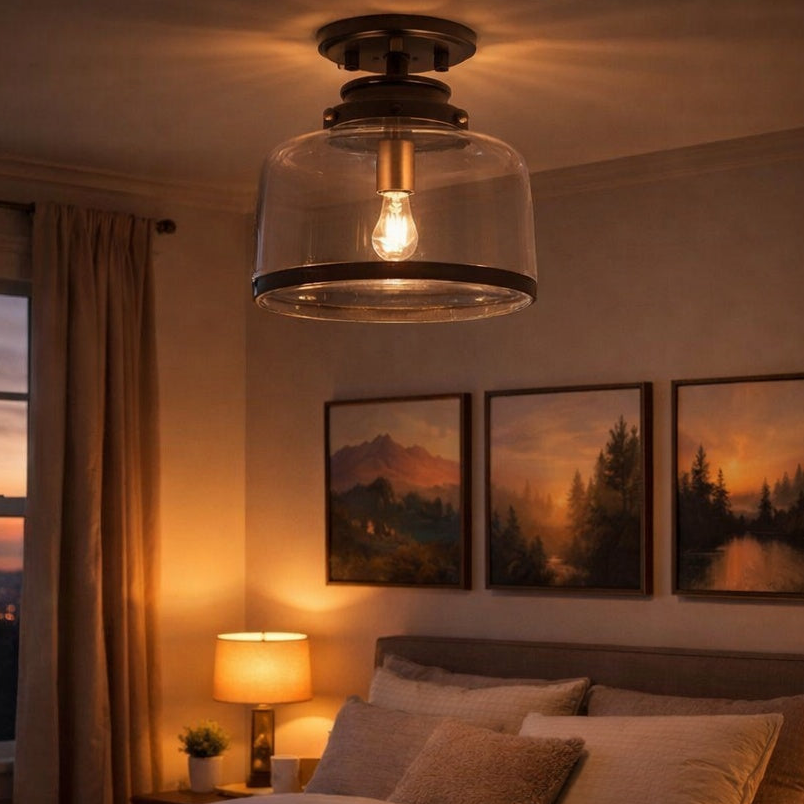 Judson Collection 11" Flush Mount in Antique Bronze by Progress