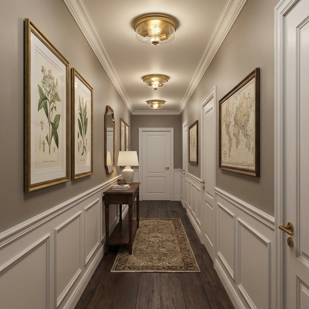 Blakely Collection Two-Light 13-5/8" Flush Mount in Brushed Bronze by Progress