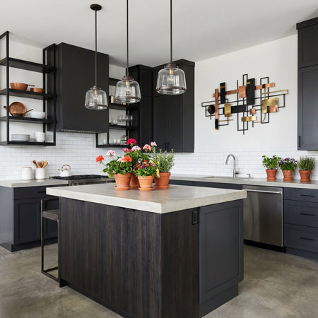 Judson Collection One-Light Clear Glass Pendant Light in Antique Bronze by Progress