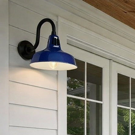 Cedar Springs metal outdoor lantern in black & blue by Progress