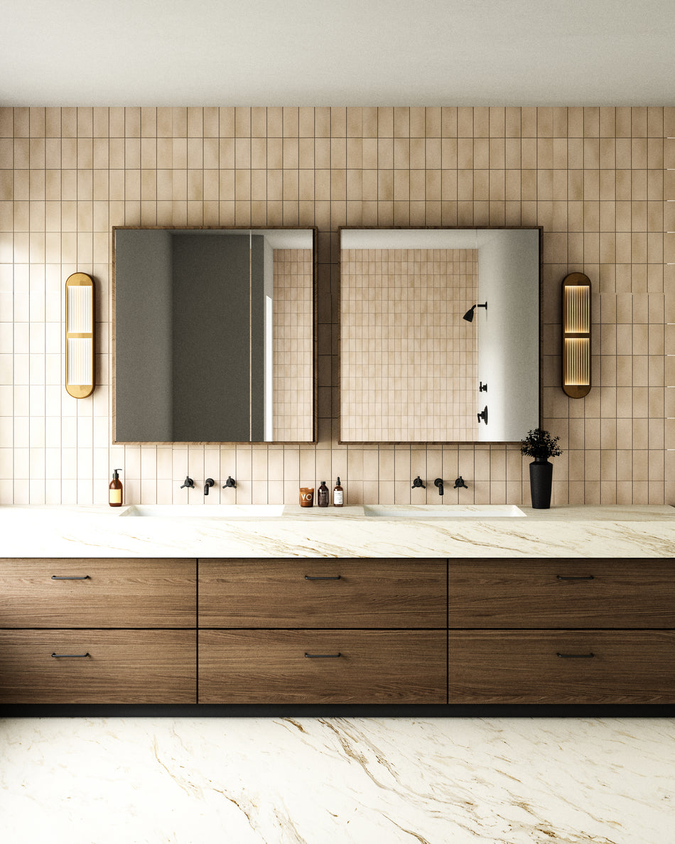 Palais 24-in Vintage Brass LED Wall/Vanity by ALORA