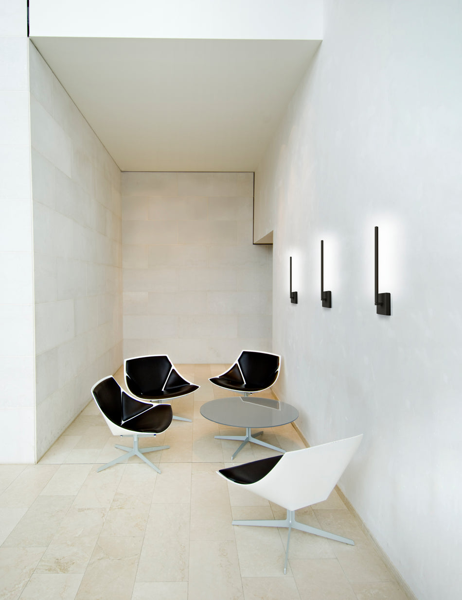 Pandora 18-in Black LED Wall Sconce by KUZCO