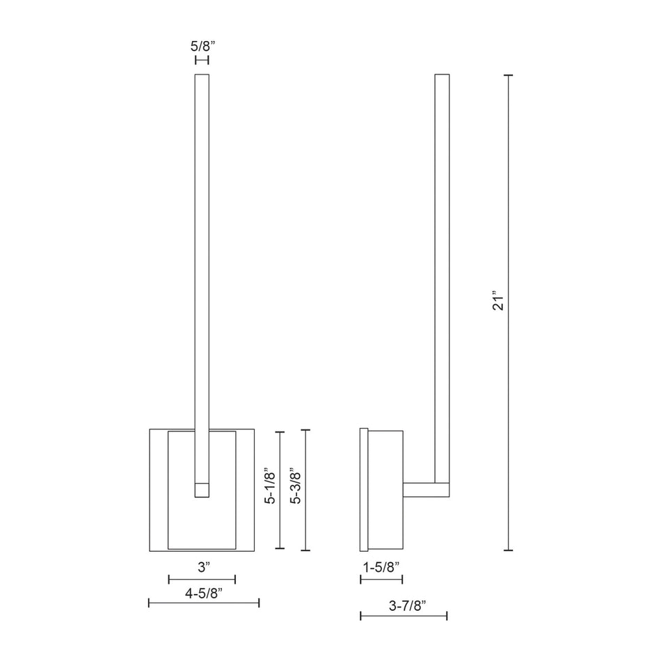 Pandora 18-in Brushed Nickel LED Wall Sconce by KUZCO