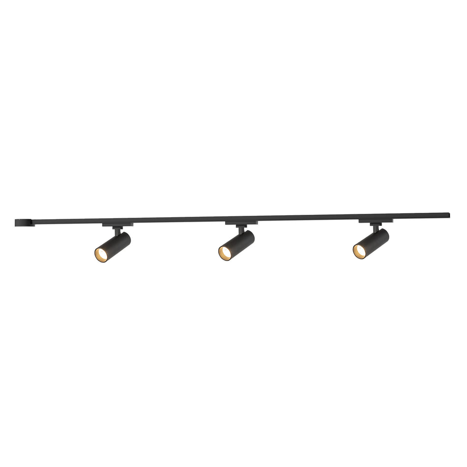 Paolo 81-in Black dimmable LED Trilo Ceiling Kit
