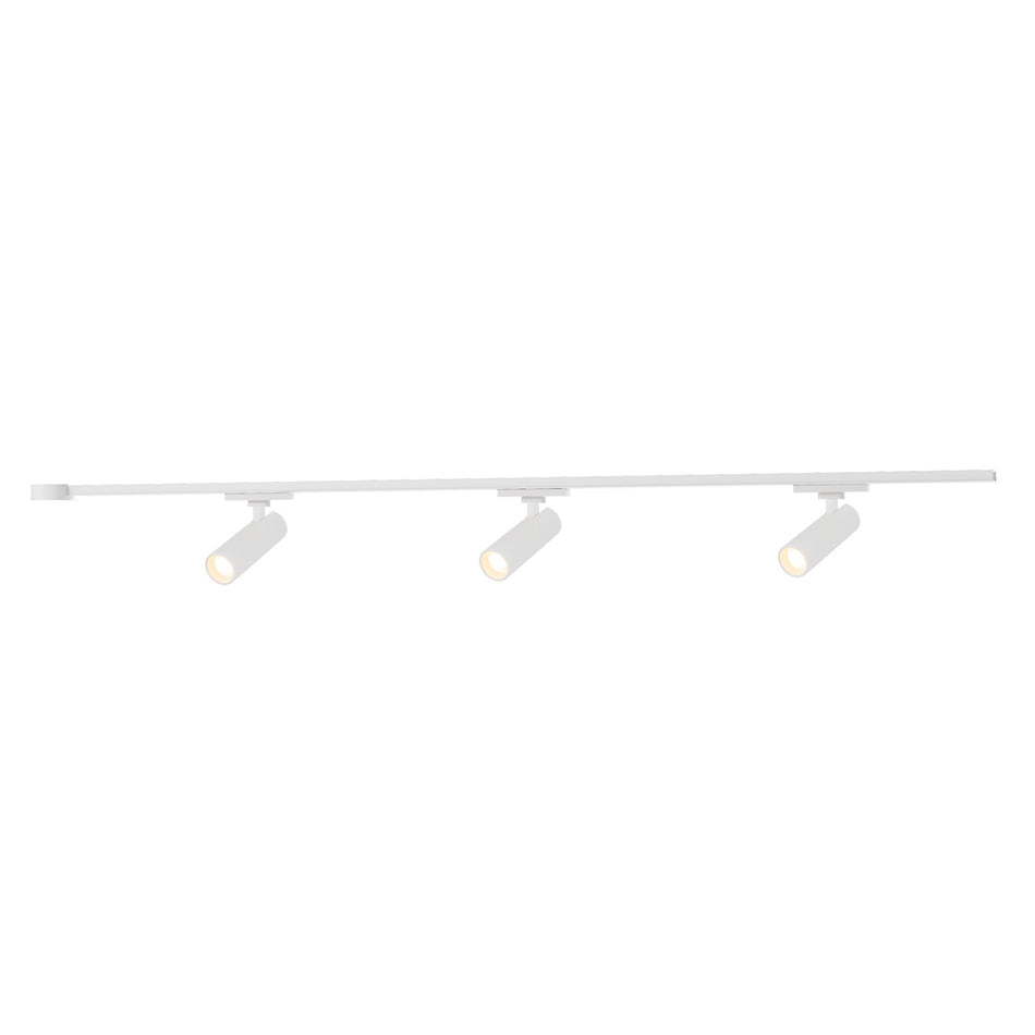 Paolo 81-in White dimmable LED Trilo Ceiling Kit