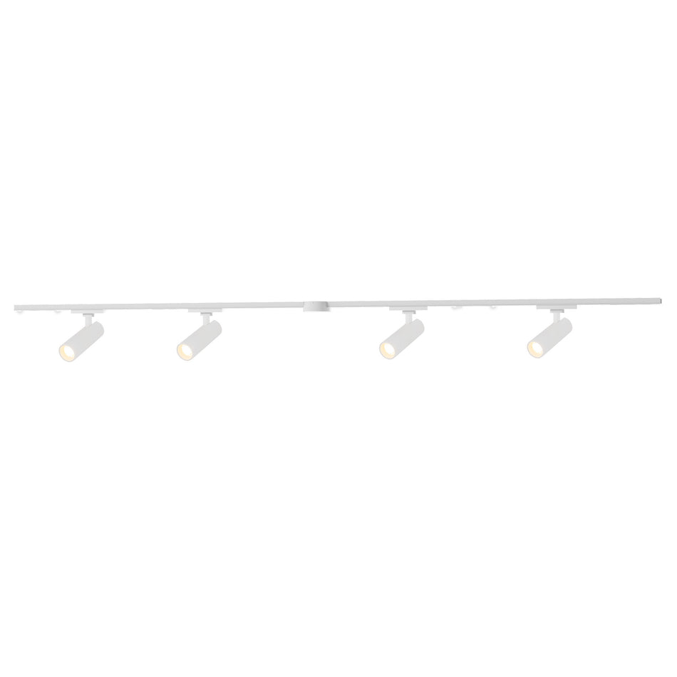Paolo 81-in White dimmable LED Trilo Ceiling Kit