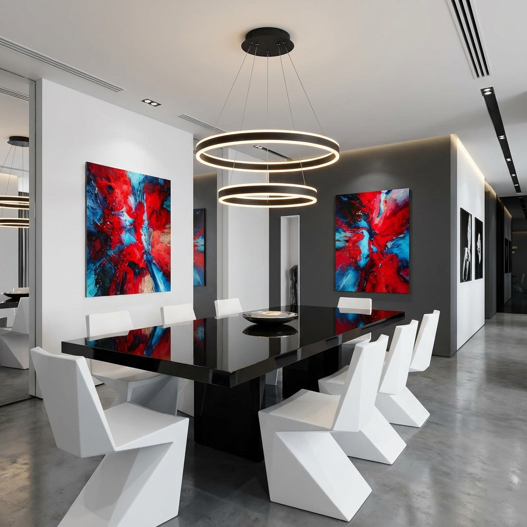 Cadence Single Light 23-1/2" Wide 2 Tier LED Ring Chandelier by Quoizel