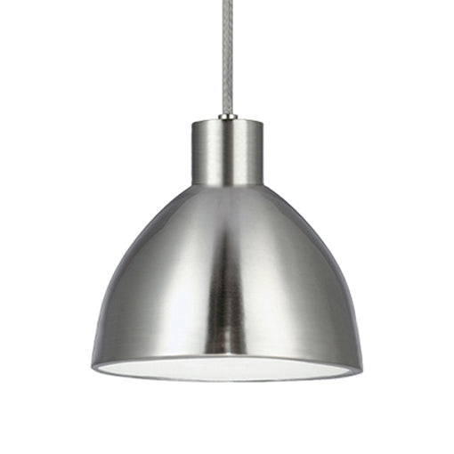Chroma 12-in Brushed Nickel LED Pendant by KUZCO