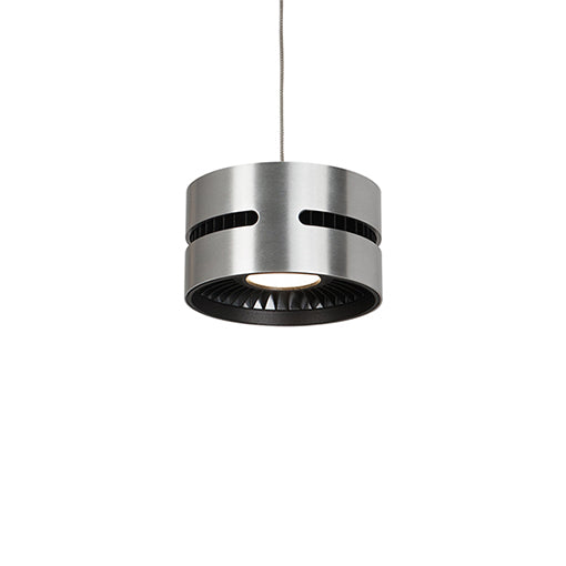 Oxford 5-in Brushed Nickel LED Pendant by KUZCO