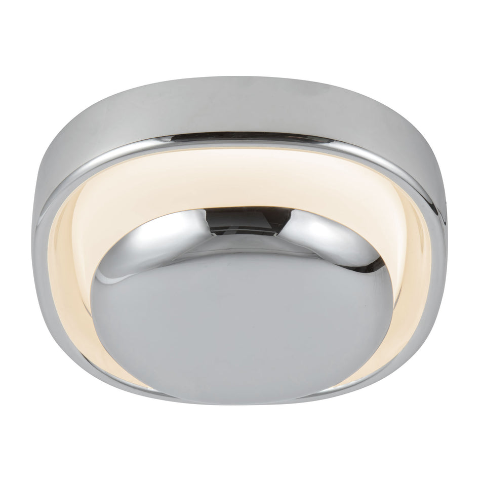 Pebble 8-in Silver dimmable LED Wall Sconce