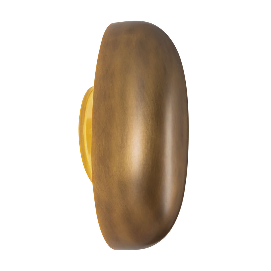 Perle 10-in Brass dimmable LED Wall Sconce