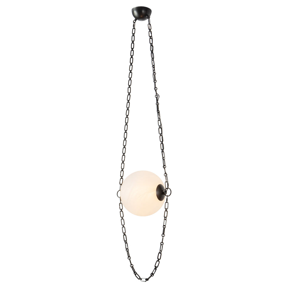 Petra  10-in Black dimmable LED Pendant