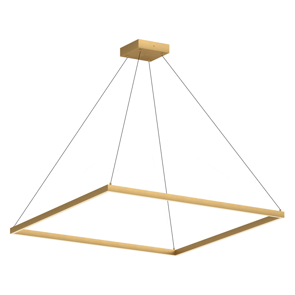 Piazza 72-in Brushed Gold LED Pendant