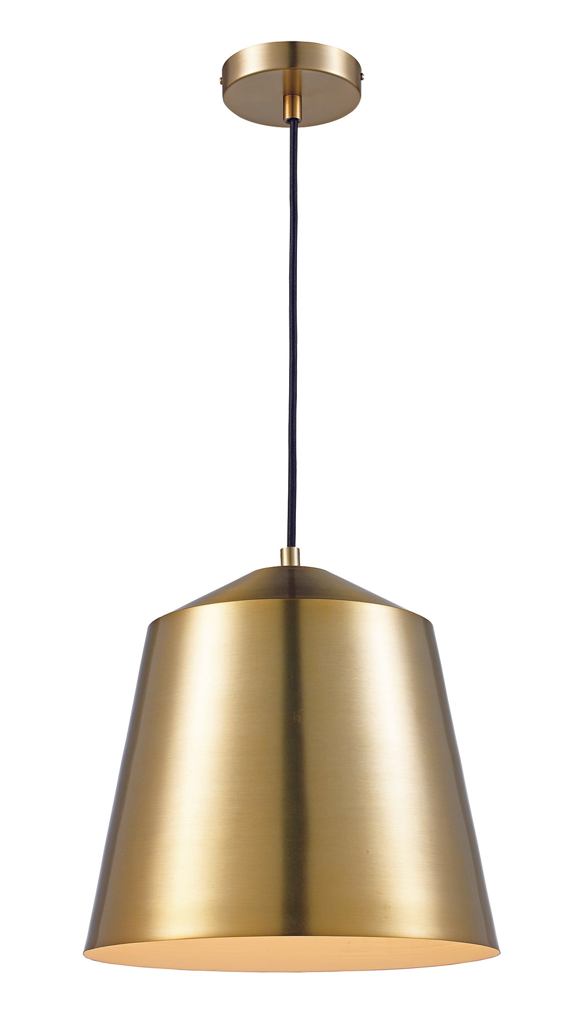 Benjamin 1-Light Metal Bell Shade Pendant by TransGlobe