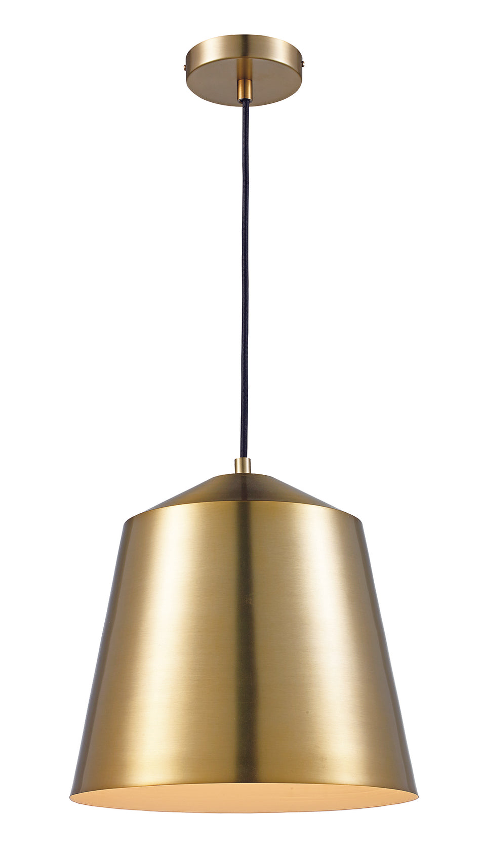 Benjamin 1-Light Metal Bell Shade Pendant by TransGlobe