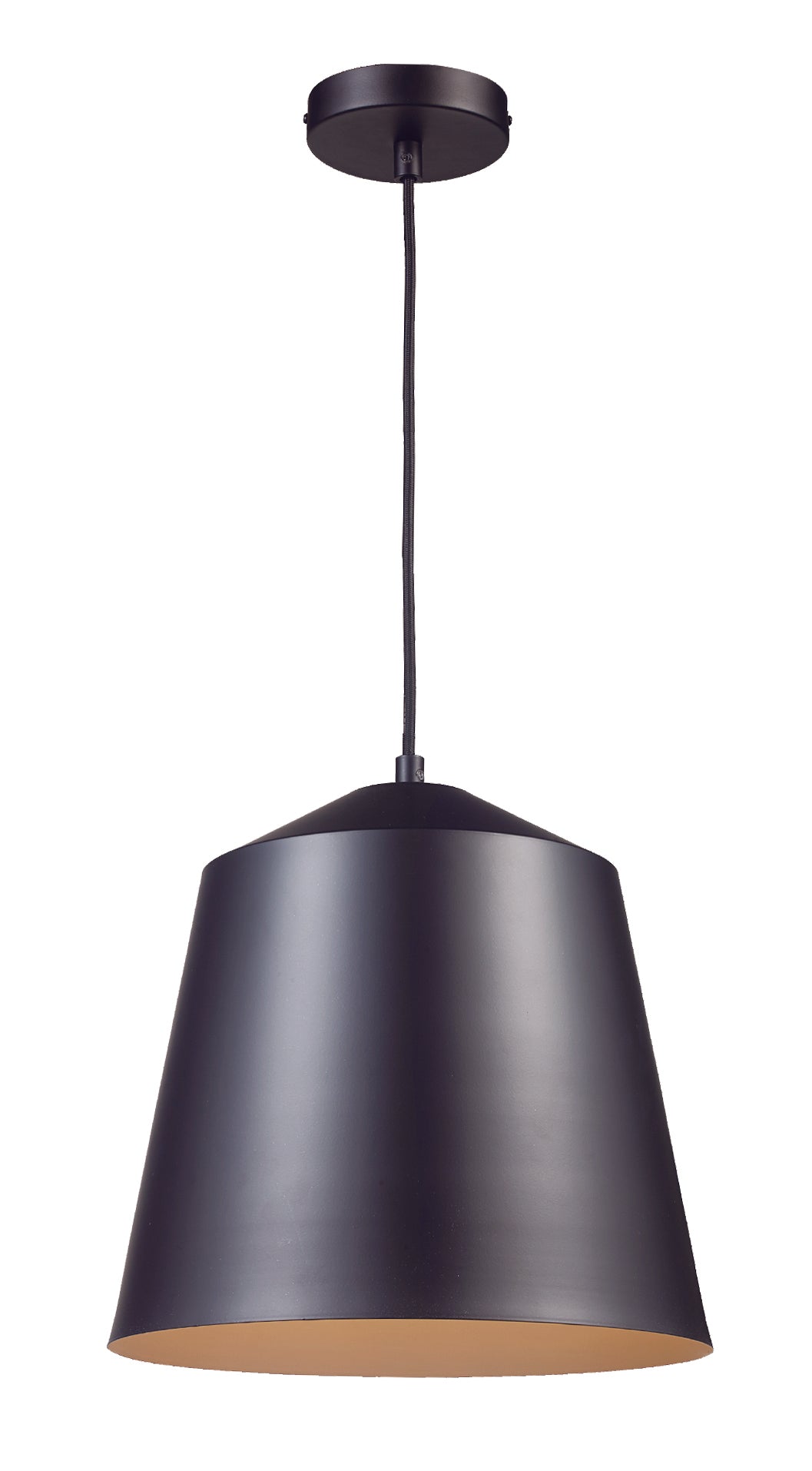Benjamin 1-Light Metal Bell Shade Pendant by TransGlobe