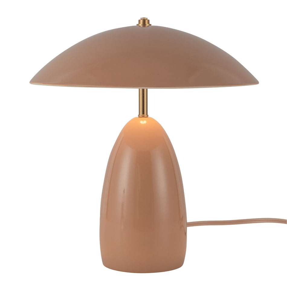 Poppy 12-in Peach LED Table Lamp