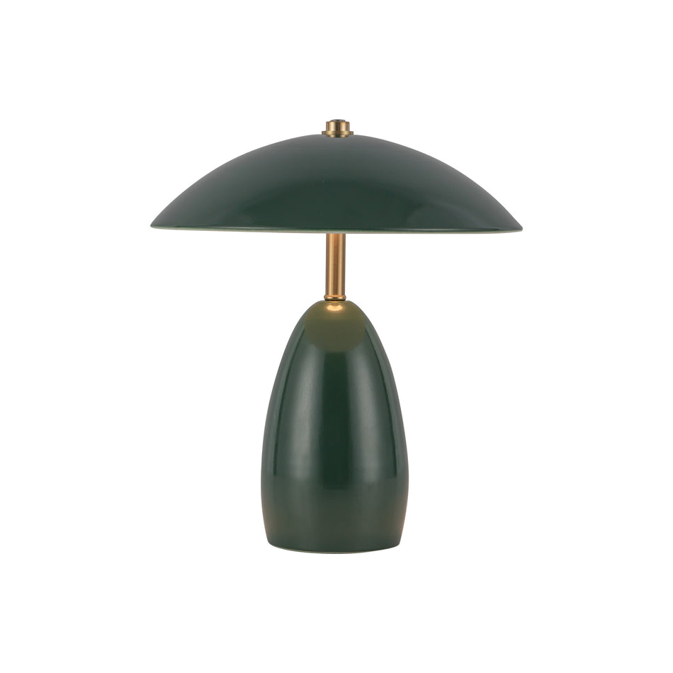 Poppy 9-in Pine Green LED Table Lamp