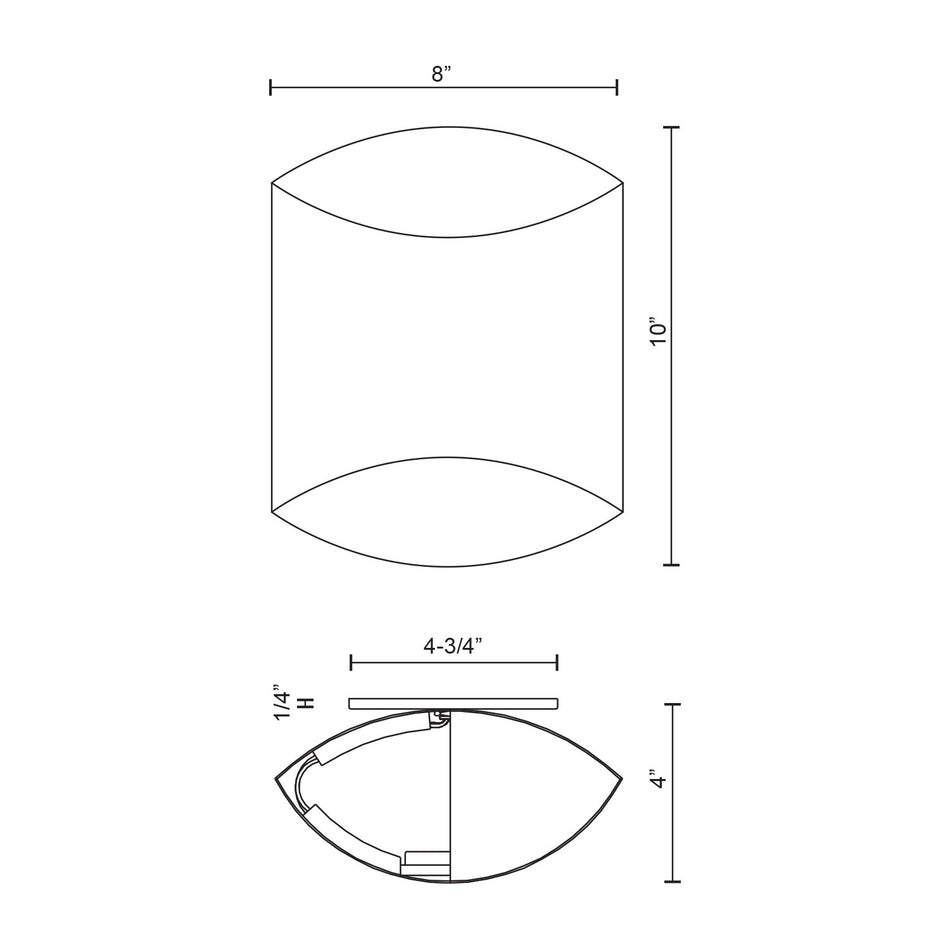 Preston 8-in White LED Wall Sconce by KUZCO