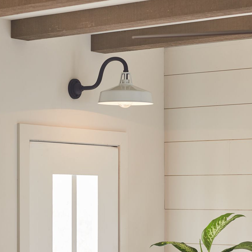 Cedar Springs metal outdoor lantern in white by Progress