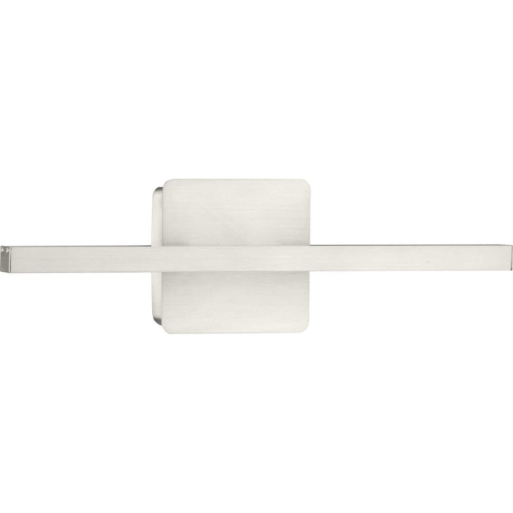 Phase 5 Collection 16 in. Brushed Nickel Slim Modern 3CCT Integrated LED Linear Vanity Light by Progress