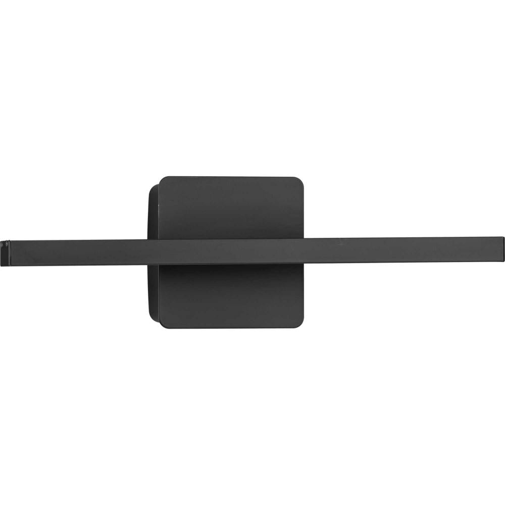 Phase 5 Collection 16 in. Black Slim Modern 3CCT Integrated LED Linear Vanity Light by Progress