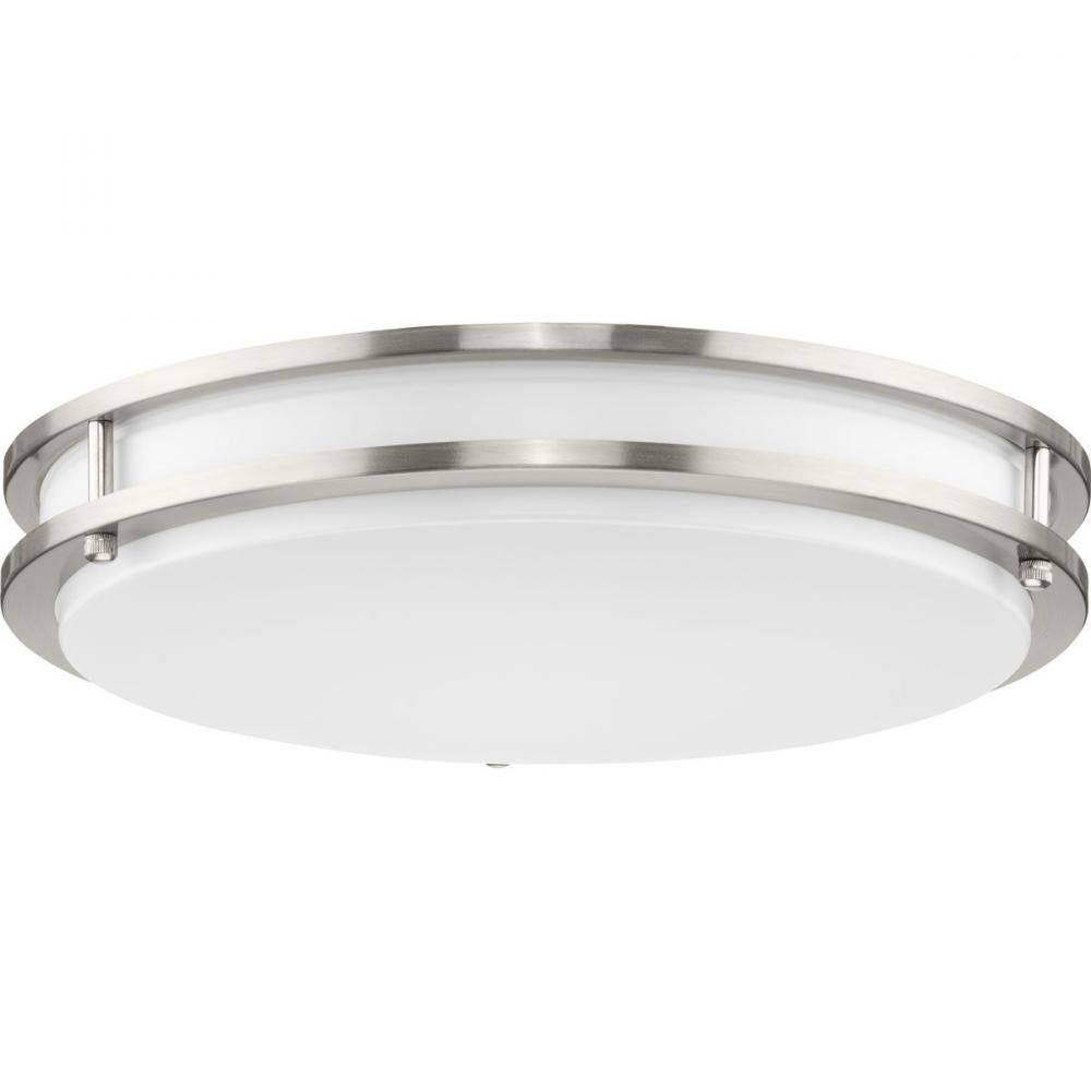 Abide Collection 5-CCT Integrated LED Brushed Nickel Contemporary 14" Medium Flush Mount Light by Progress
