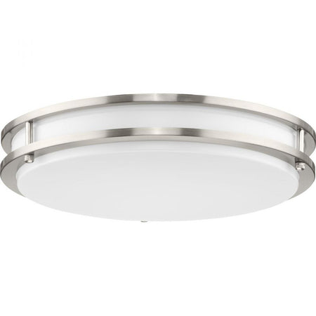 Abide Collection 5-CCT Integrated LED Brushed Nickel Contemporary 14" Medium Flush Mount Light by Progress